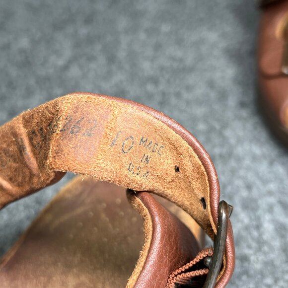 SAS Relaxed Amber Sandals Women's Size 8.5 Brown Leather Buckle Strap Comfort - Picture 14 of 15